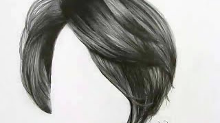 Cómo dibujar cabello con lápiz de grafito  How To Draw Realistic Hair [upl. by Tarsuss]