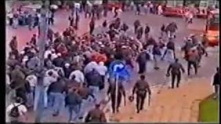 1996 PolandGermany  German Hooligans in Poland 96 Zabrze [upl. by Nur]