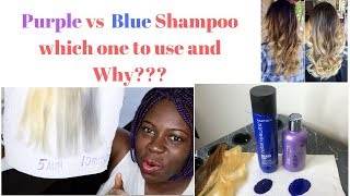 Purple vs Blue Shampoo Which one to use and Why [upl. by Sheff]