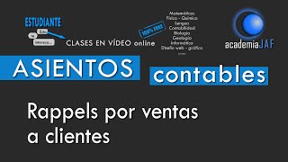 Rappels sobre ventas a clientes  CONTABILIDAD  Asientos contables [upl. by Wenoa]