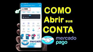 PASSO A PASSO como abrir uma conta digital no mercado pago fazer o cadastro para usar a maquininha [upl. by Bruce82]