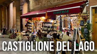 CASTIGLIONE DEL LAGO ITALY WALKING TOUR 4k [upl. by Etnohc]