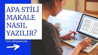 APA Stili Makale Nasıl Yazılır [upl. by Dlarrej]