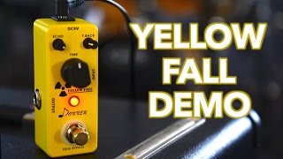 Donner Yellow Fall Delay Pedal Demo [upl. by Hermann]