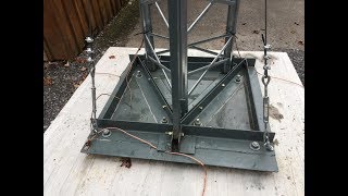 Tilting HAM Radio Antenna Tower  Part 1 [upl. by Onabru]