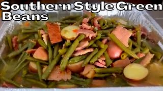 Fresh Southern Style Green Beans Recipe [upl. by Nylatsirk936]