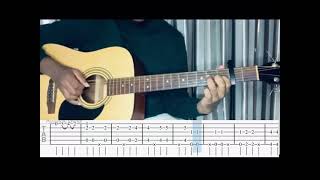 Petit Biscuit  Sunset Lover  Fingerstyle Guitar lesson Tutorial How to Play TABS [upl. by Ahtela741]