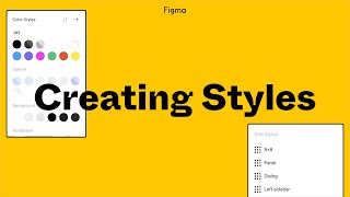 Figma Tutorial Creating Styles [upl. by Stefan]