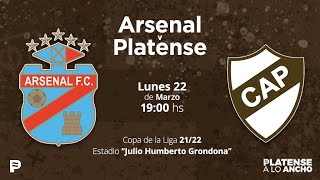 ARSENAL  PLATENSE  EN VIVO  FECHA 6  Liga Profesional de Fútbol  Transmisión [upl. by Ameyn100]