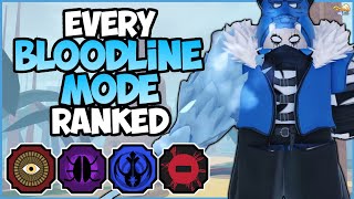 Every Bloodline Mode RANKED From TERRIBLE To UNSTOPPABLE  Shindo Life Bloodline Tier List [upl. by Jowett]