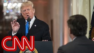 Jim Acosta responds after heated exchange with Trump [upl. by Adihsaar]