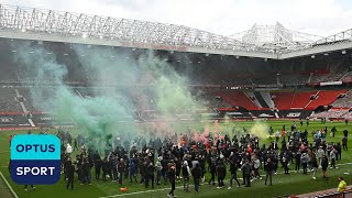 Incredible scenes from the protest at Old Trafford  Manchester United v Liverpool [upl. by Loy237]