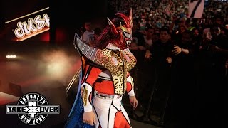 WWE Network Jushin quotThunderquot Liger enters Barclays Center NXT TakeOver Brooklyn [upl. by Olympe87]