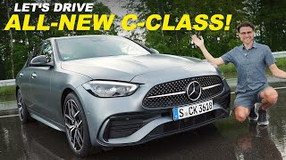 Allnew MercedesBenz CClass W206 driving REVIEW With comparison S206 Estate TModell 2022 [upl. by Papp674]