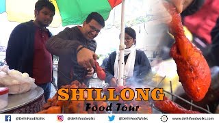 SHILLONG Food Tour  JADOH Meghalaya Style Biryani  Barbeque Chicken  Traditional KHASI Dinner [upl. by Kandace]