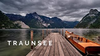 Traunsee Der tiefste See im Salzkammergut am Fuße des Traunstein Gmunden Austria [upl. by Josy121]