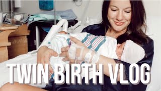 TWIN BIRTH VLOG  NATURAL DELIVERY  HEATHER FERN [upl. by Stonwin]