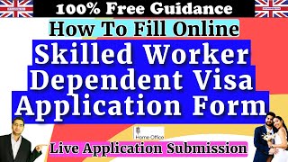 UK Skilled Worker Dependent Visa Application [upl. by Richmound354]