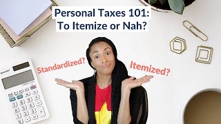 Itemized Deductions Explained  Standard vs Itemized Deduction  1040 Schedule A  2020 Taxes [upl. by Ferd939]