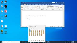 How to Add and Use emoji from your keyboard on Windows 10 [upl. by Leahplar212]