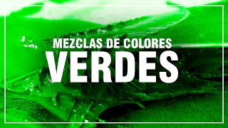 CÓMO HACER EL COLOR VERDE ✅ Mezclas de Colores Fácil 🎨 [upl. by Ihsakat]