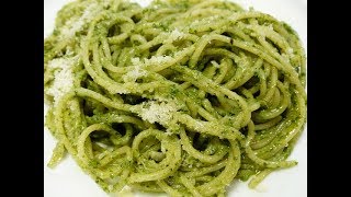 Cómo hacer ESPAGUETI VERDE  receta fácil y deliciosa [upl. by Maxy]