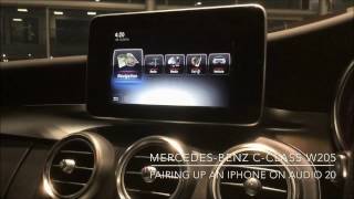 Howto Pair an iPhone with a MercedesBenz CClass [upl. by Nnauol]