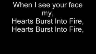 Hearts Burst Into Fire With Lyrics [upl. by Lillywhite233]