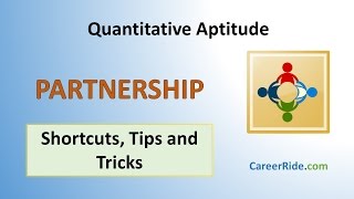 Partnership  Shortcuts amp Tricks for Placement Tests Job Interviews amp Exams [upl. by Olim]