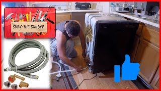 Como Instalar un Lavavajillas o Lavaplatos Electrico  How to Replace a Dishwasher [upl. by Ailelc]