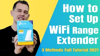 How to Setup WiFi Extender 3 Methods  Tutorial 2021 [upl. by Annirtak]