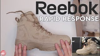 Reebok Rapid Response Boots Review Reebok Tactical Boots [upl. by Aserehs]