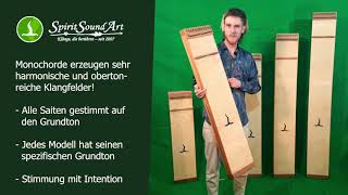 Monochord  Instrument und Anwendung  SpiritSoundArt  kompakte Einführung [upl. by Furey157]