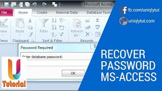 Recover password from Microsoft MDB Access Database [upl. by Maxima]