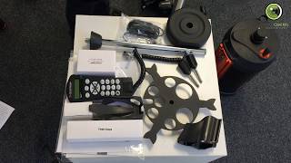 Celestron 8quot Advanced VX part 2 assembling the SchmidtCassegrain telescope and equatorial mount [upl. by Sandy]