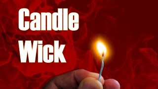 Homemade Candle Wick Read The Description  Life Hack [upl. by Brawner]