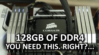 128GB of DDR4 Memory Does more RAM  better performance [upl. by Alexandrina496]