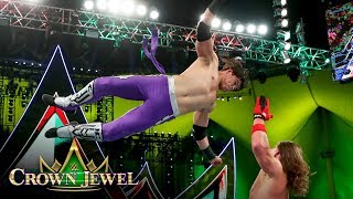 Humberto Carrillo takes to the sky against AJ Styles WWE Crown Jewel 2019 WWE Network Exclusive [upl. by Nugesulo]