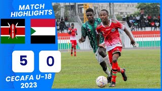 KENYA vs SUDAN CECAFA U18 2023 FULL HIGHLIGHTS [upl. by Airual]