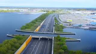 The Veluwemeer Aqueduct Netherlands Unique Water Bridge [upl. by Lorenza]