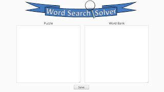 Word Search Solver [upl. by Odnanreh]