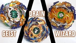 FAFNIR GENERATIONS TRIPLE BATTLE Wizard Fafnir VS Geist Fafnir VS Drain Fafnir  Beyblade Burst [upl. by Descombes]