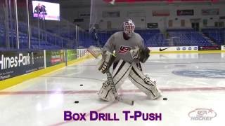 Goaltender Drill of the Month Box Movement Drill [upl. by Enaile591]