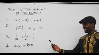 How to Change The Subject of A FormulaEquation [upl. by Warner]