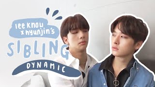 Stray Kids Lee Know and Hyunjin radiating sibling energy [upl. by Atsylac]