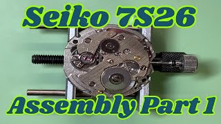 Seiko 7S26 Watch Service Assembly Tutorial Part 1 Motion Works [upl. by Etolas721]