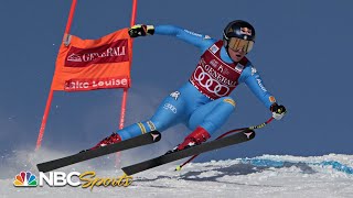 Goggia DOMINATES Lake Louise downhill Johnson 2nd  NBC Sports [upl. by Knowling]