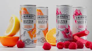 Smirnoff Seltzer Raspberry amp Rhubarb  Orange amp Grapefruit [upl. by Goodson158]