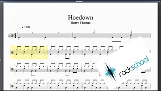 Hoedown Rockschool Debut Grade Drums [upl. by Reemas]