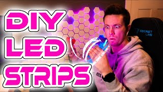 EASILY make your own LED LIGHT STRIPS  A Beginners Guide to WLED [upl. by Suruat675]